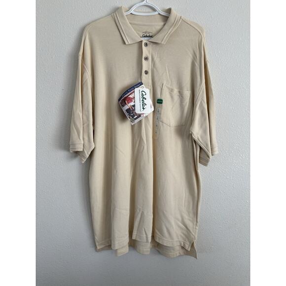 CABELAS Men Sz‎ L Tall Button Up SHIRT Collared Pockets - Picture 1 of 7